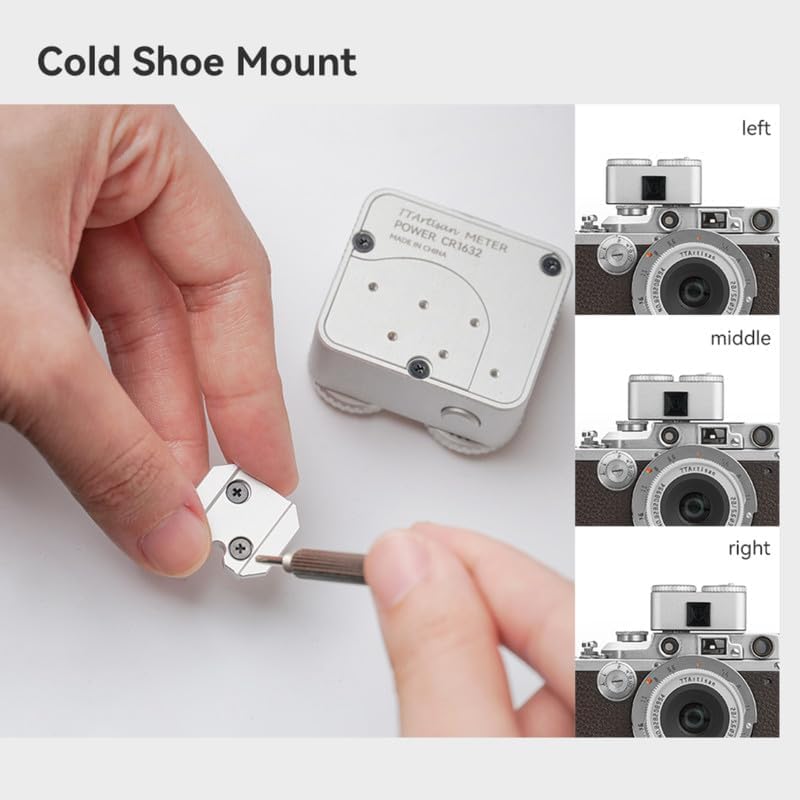 TTArtisan 露出計 ライトメーター II リアルタイム測光ツール ISO、絞り、シャッタースピードの調整が可能 2つのダイヤル 旧型のライカと類似のレンジファインダーカメラに対応 (シルバー) Amazon | TTArtisan 露出計 ライトメーター II リアルタイム測光ツール